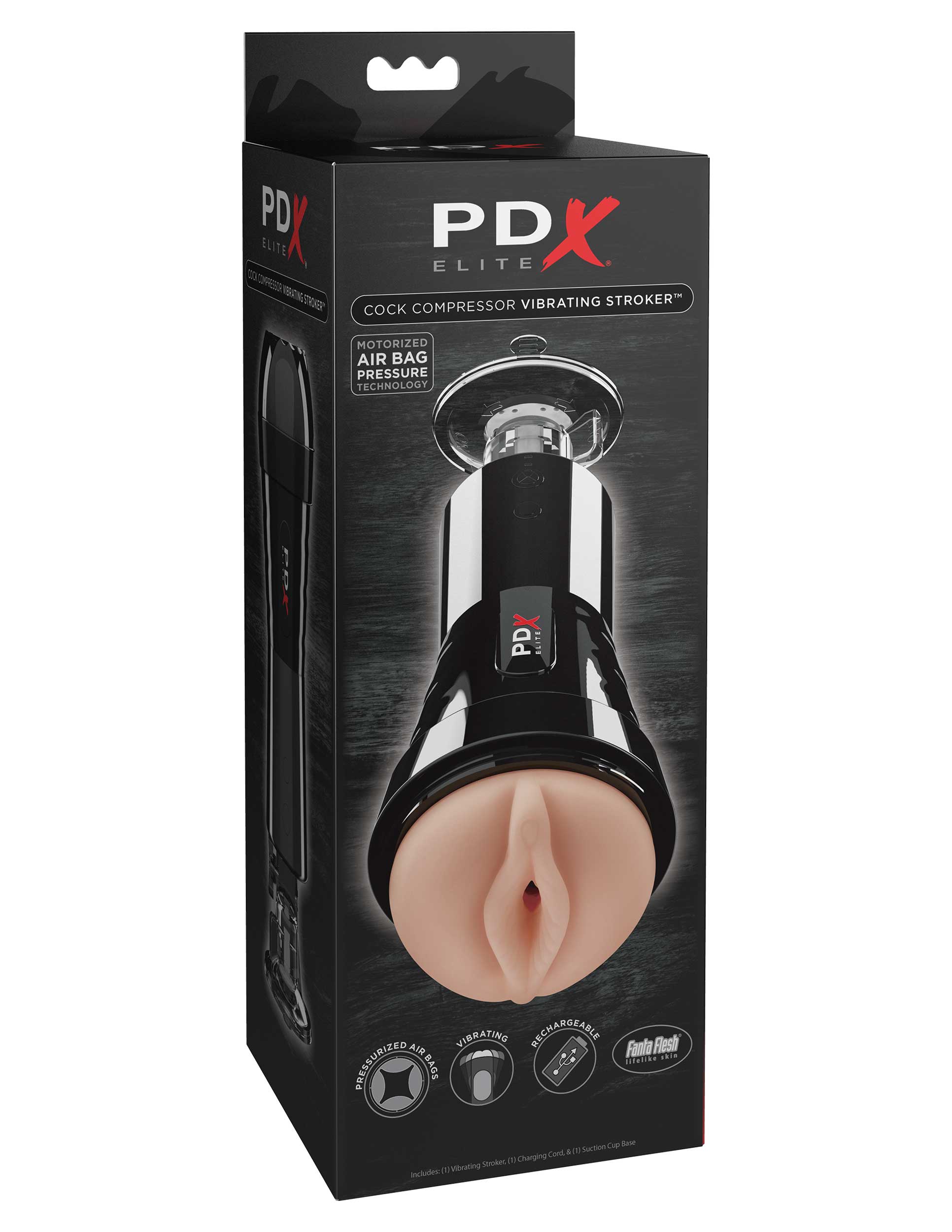 PDX Elite - Cock Compressor Vibrating Stroker PDX Brands PDX Elite - Cock Compressor Vibrating Stroker PDX Brands